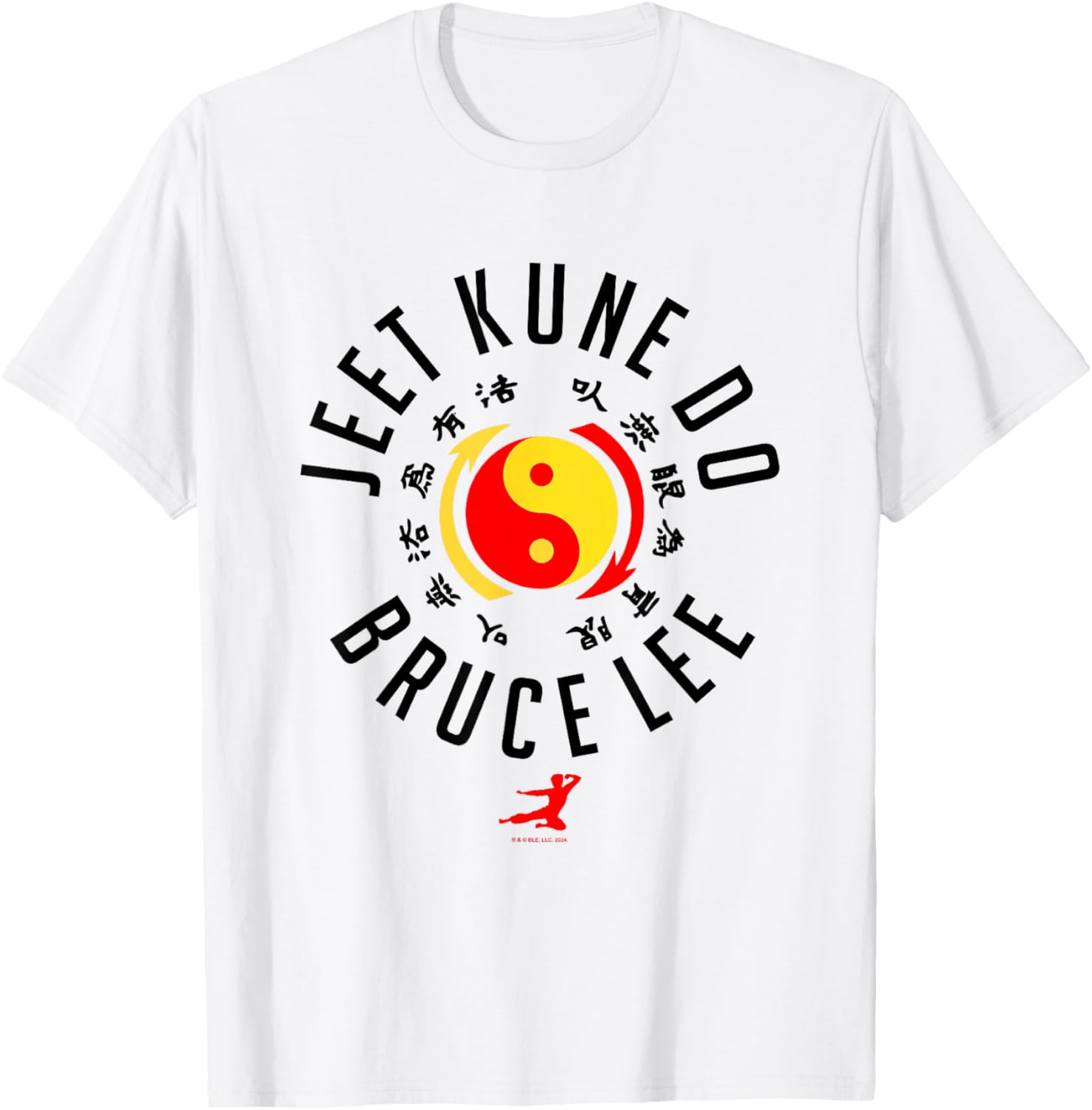 Bruce Lee Jeet Kune Do Chest Logo T-Shirt - T-Shirt | White