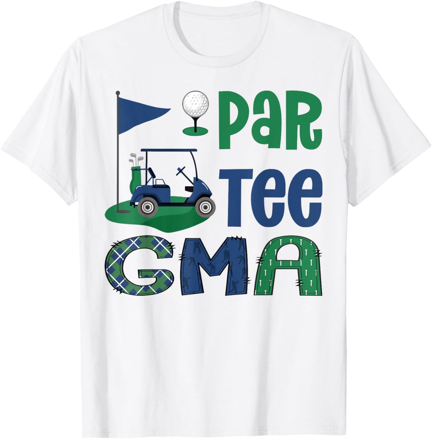 Par- Gma Golf Lover Birthday Party Family Matching T-Shirt - T-Shirt | White