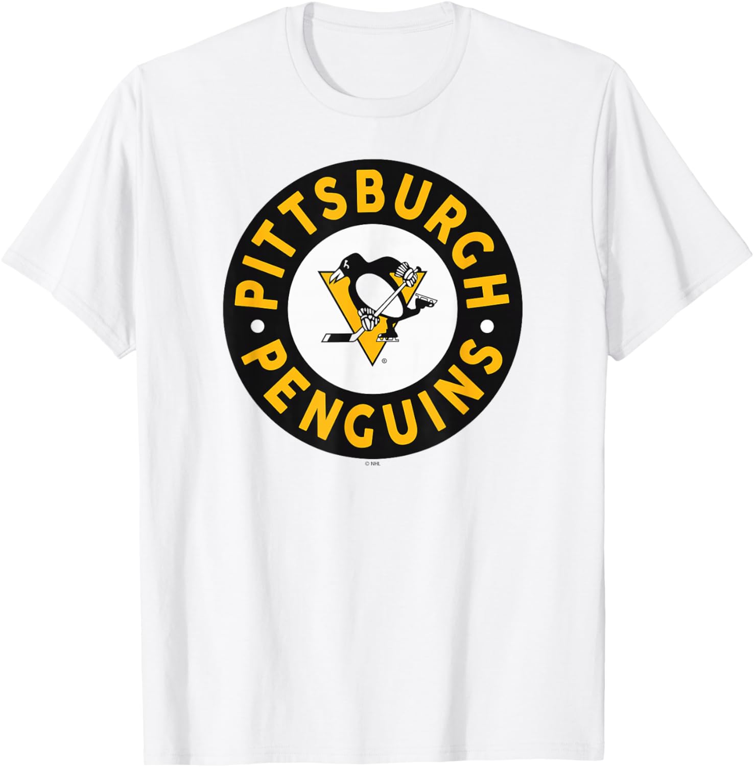 Pittsburgh Penguins Symbol Gray Officially Licensed T-Shirt - T-Shirt | White