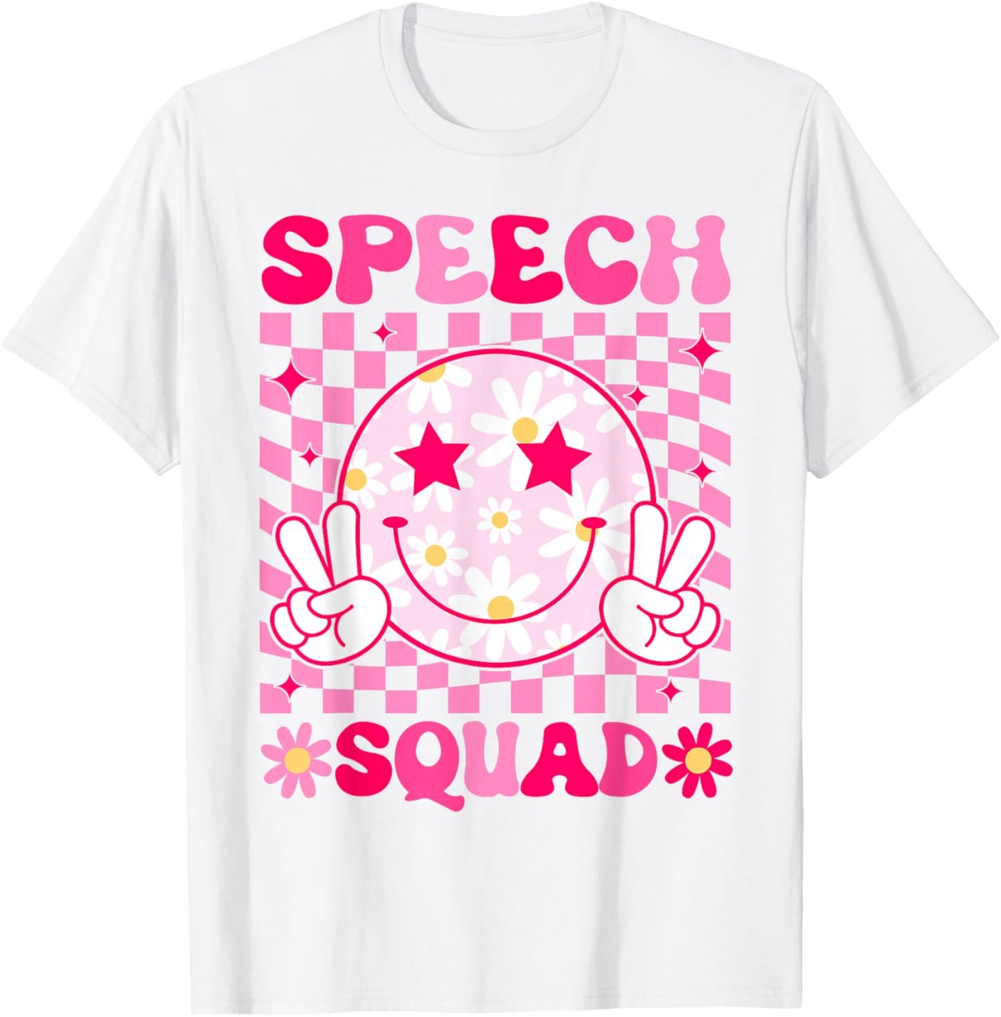 Cute Speech Language Pathologist SLP Therapist Speech Squad T-Shirt - T-Shirt | White
