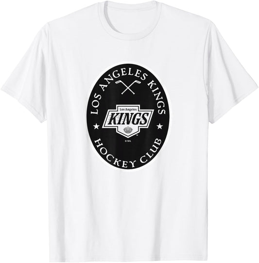 Los Angeles Kings Iconic Gray Officially Licensed T-Shirt - T-Shirt | White