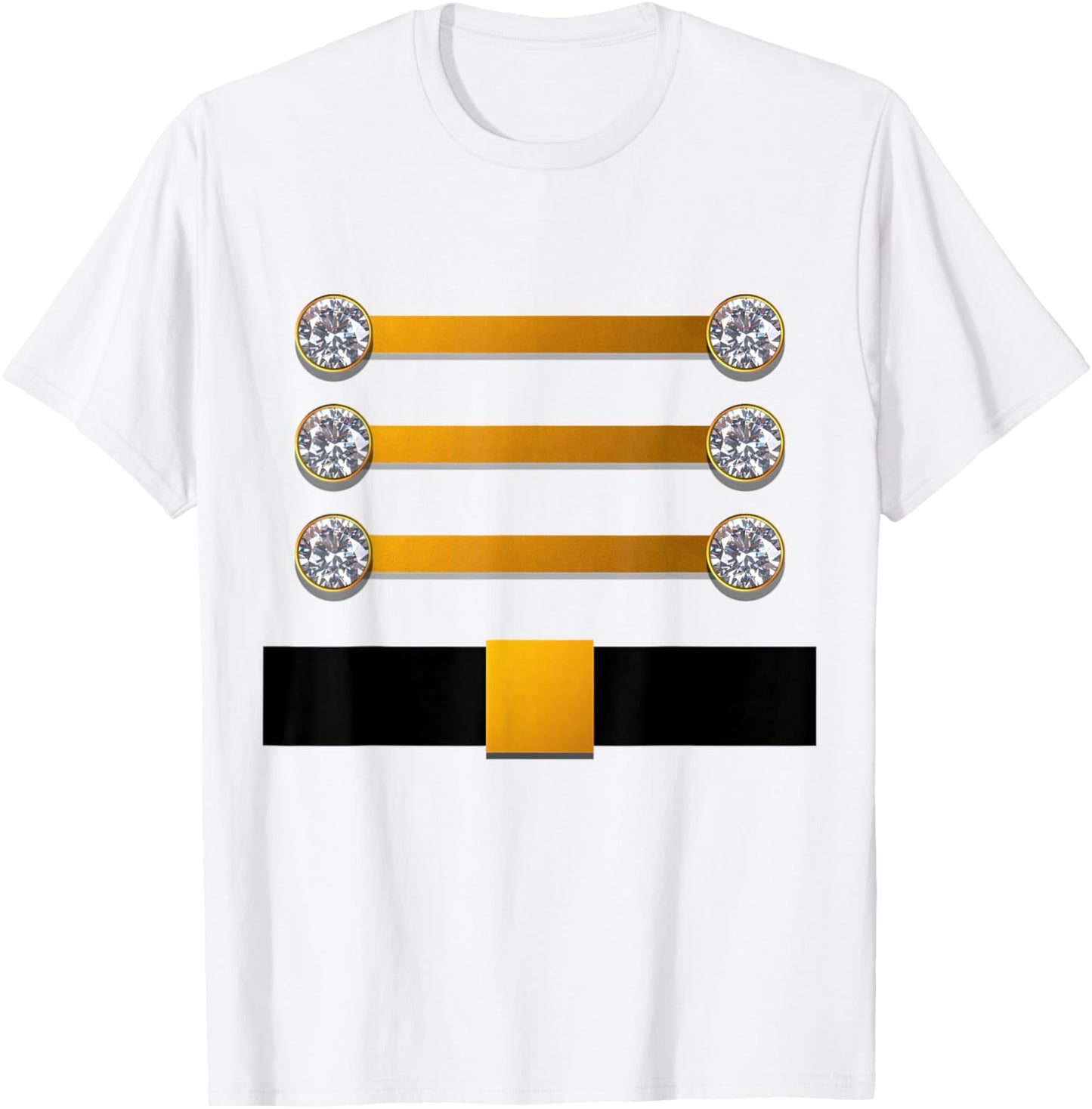 Toy Soldier Nutcracker Costume Christmas Drummer Outfit T-Shirt - T-Shirt | White