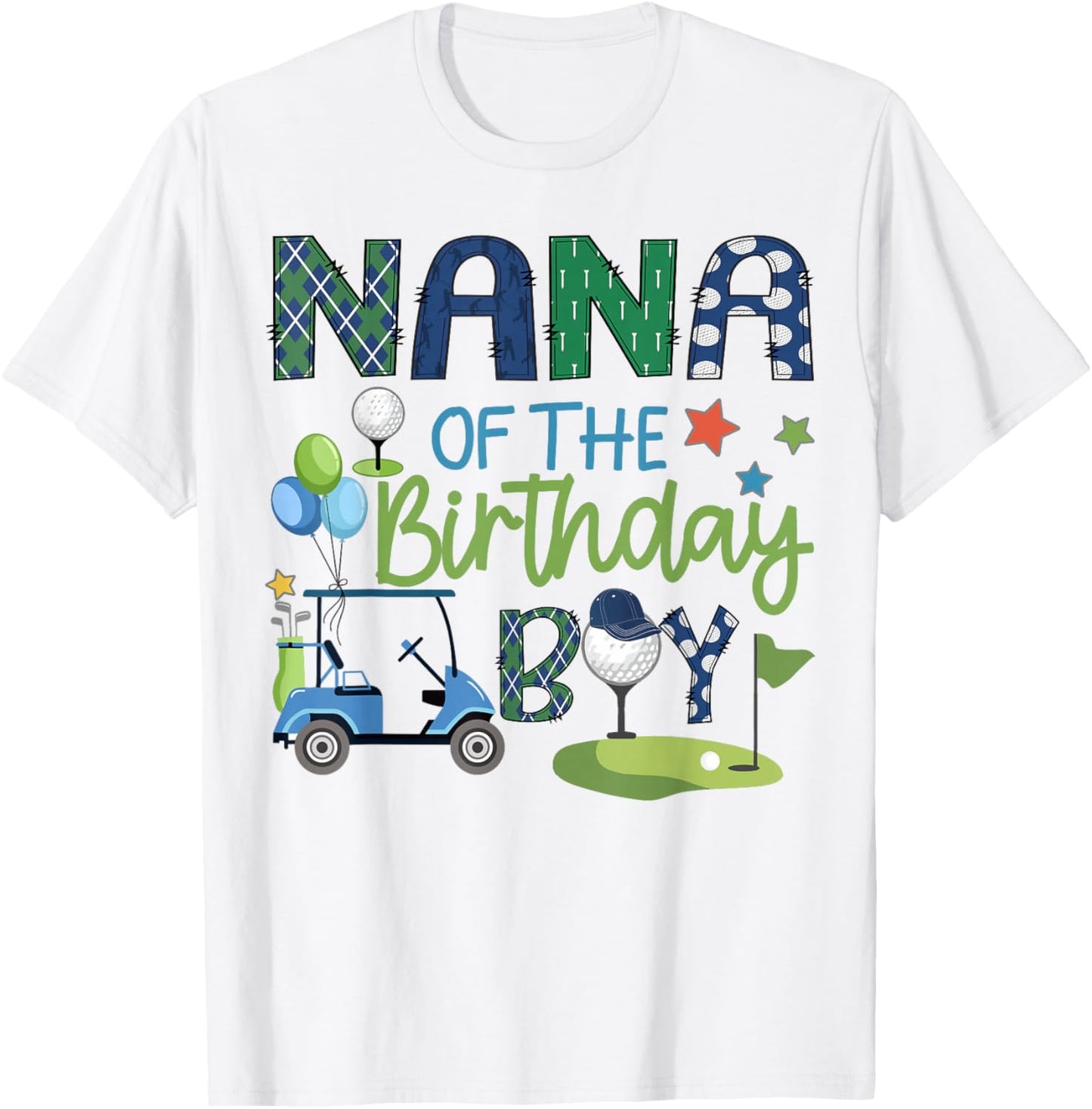 Nana Of The Birthday Boy Hole in One Golf Sport T-Shirt - T-Shirt | White
