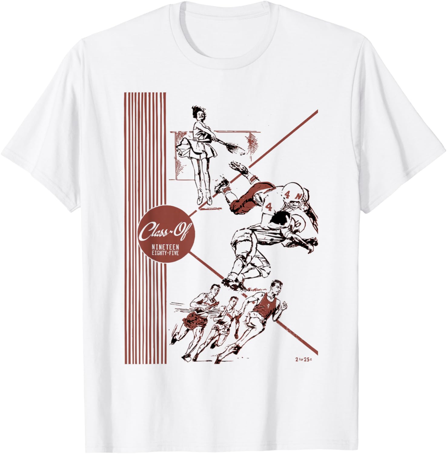 Gen X Best Class of 1985 Old School Retro Vintage Nostalgia T-Shirt - T-Shirt | White