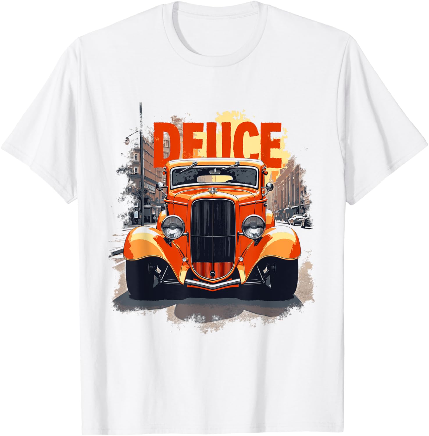 32 Deuce Coupe American Classic 3 Window Street Hot Rod T-Shirt - T-Shirt | White