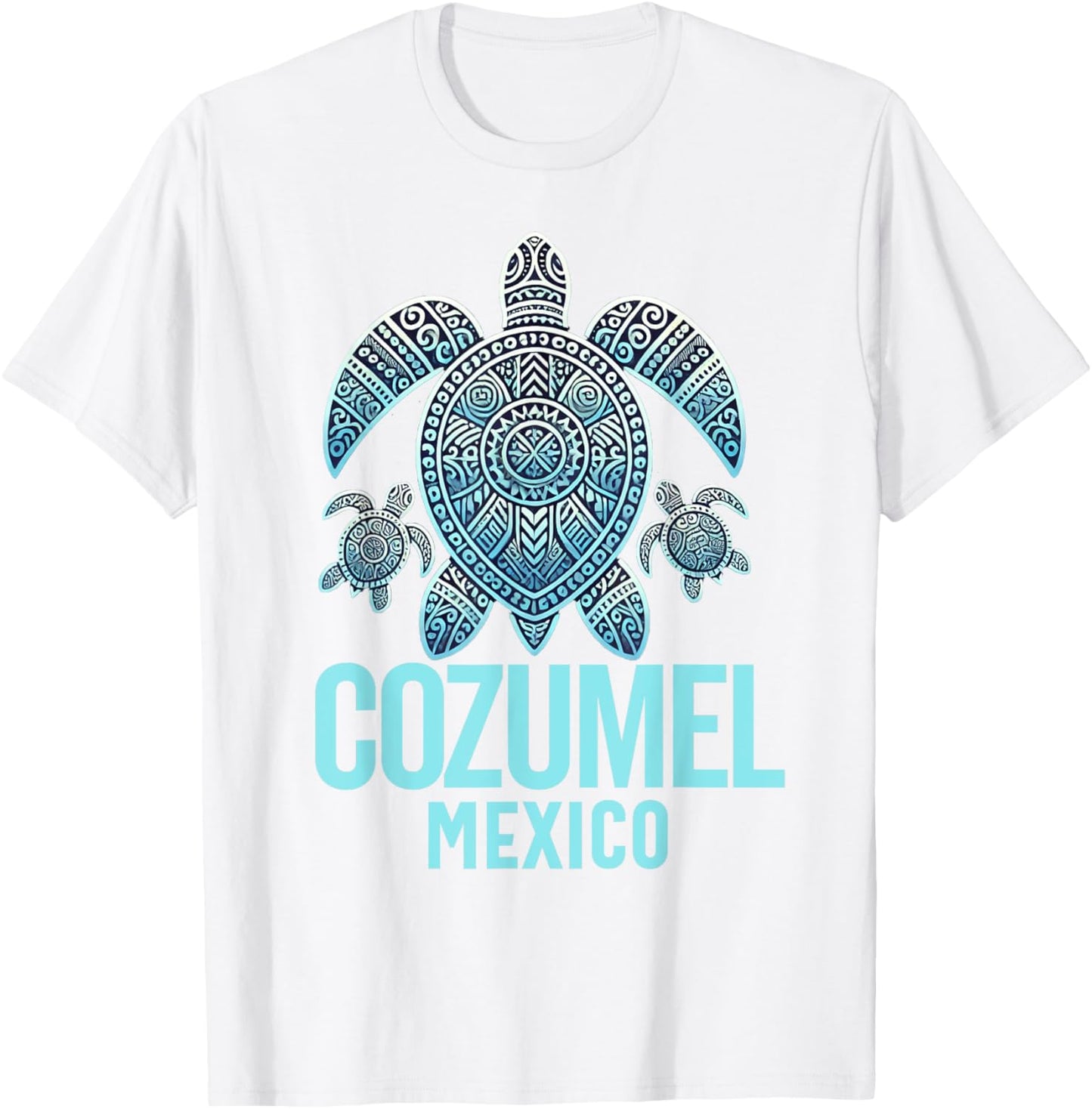 Cozumel Mexico Souvenir Vacation Travel Men Women Reminder T-Shirt - T-Shirt | White