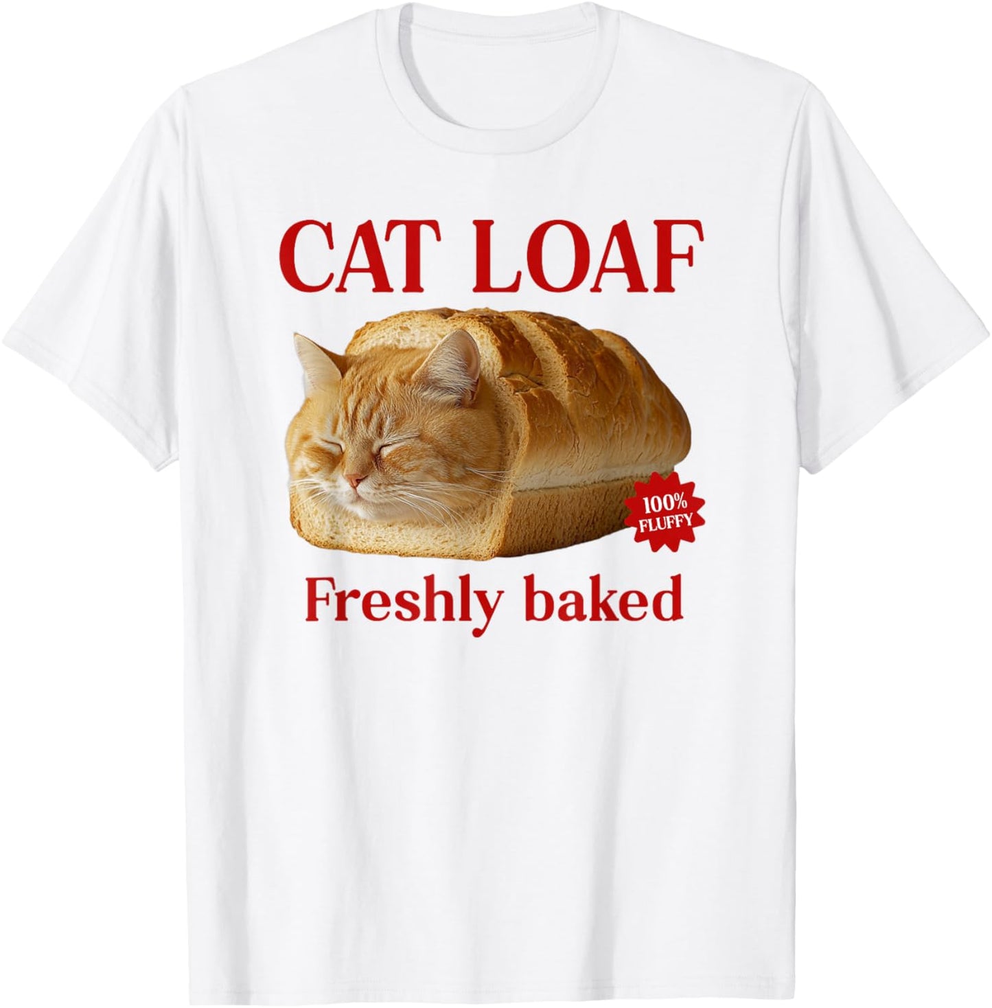 Freshly Baked Bread Cat Loaf Men Women Girls Kids T-Shirt - T-Shirt | White