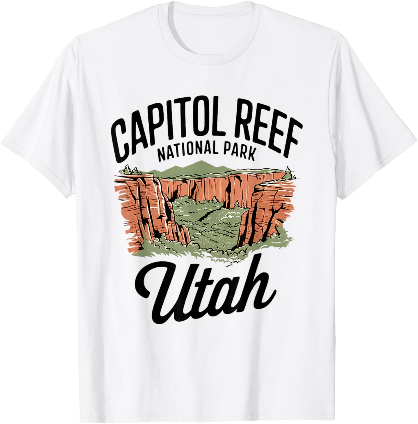 Stunning Utah Capitol Reef National Park T-Shirt - T-Shirt | White
