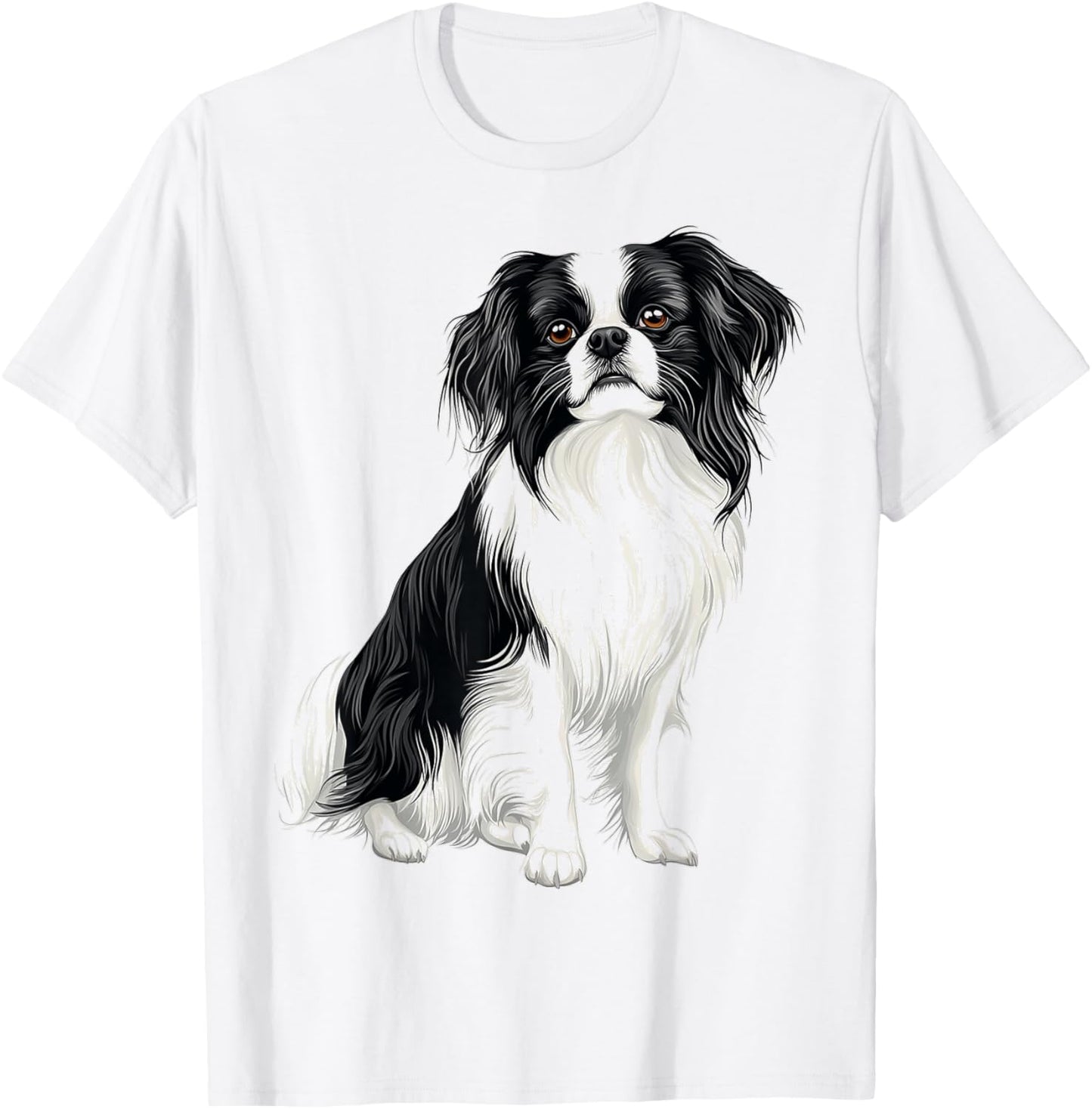 Japanese Chin Dog Graphic Pet Art Japanese Chin Women Kids T-Shirt - T-Shirt | White