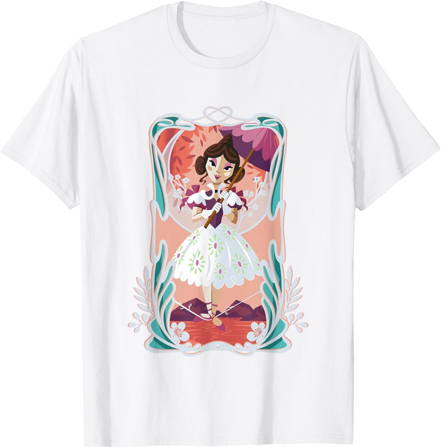 The Haunted Mansion Cute Sally Slater Tightrope Walker Frame T-Shirt - T-Shirt | White