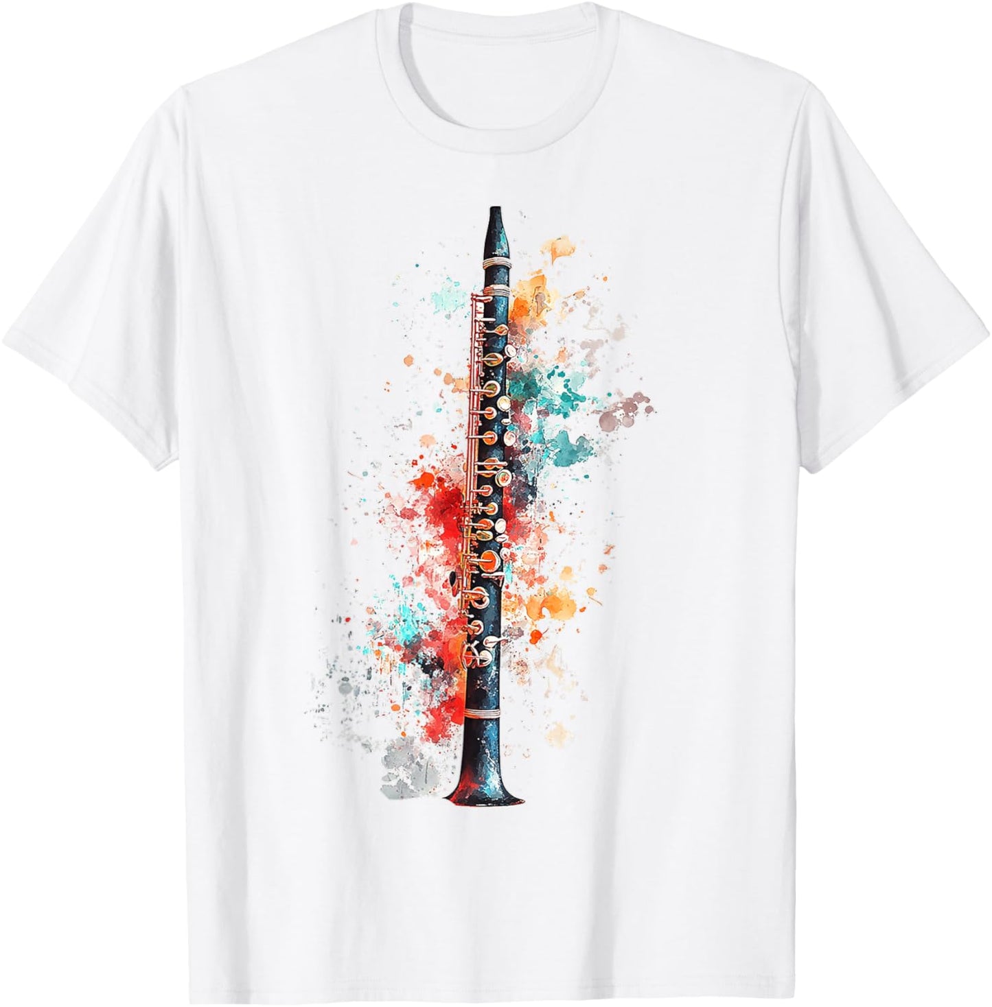 Clarinet Music Instrument Graphic Illustration Clarinet T-Shirt - T-Shirt | White