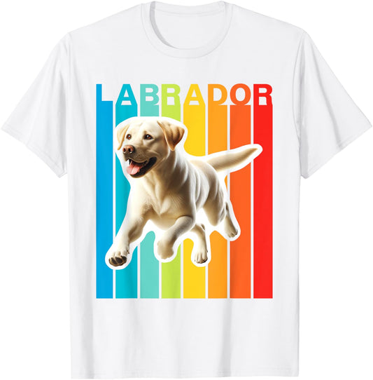 Colorful Labrador Retriever T-Shirt - T-Shirt | White