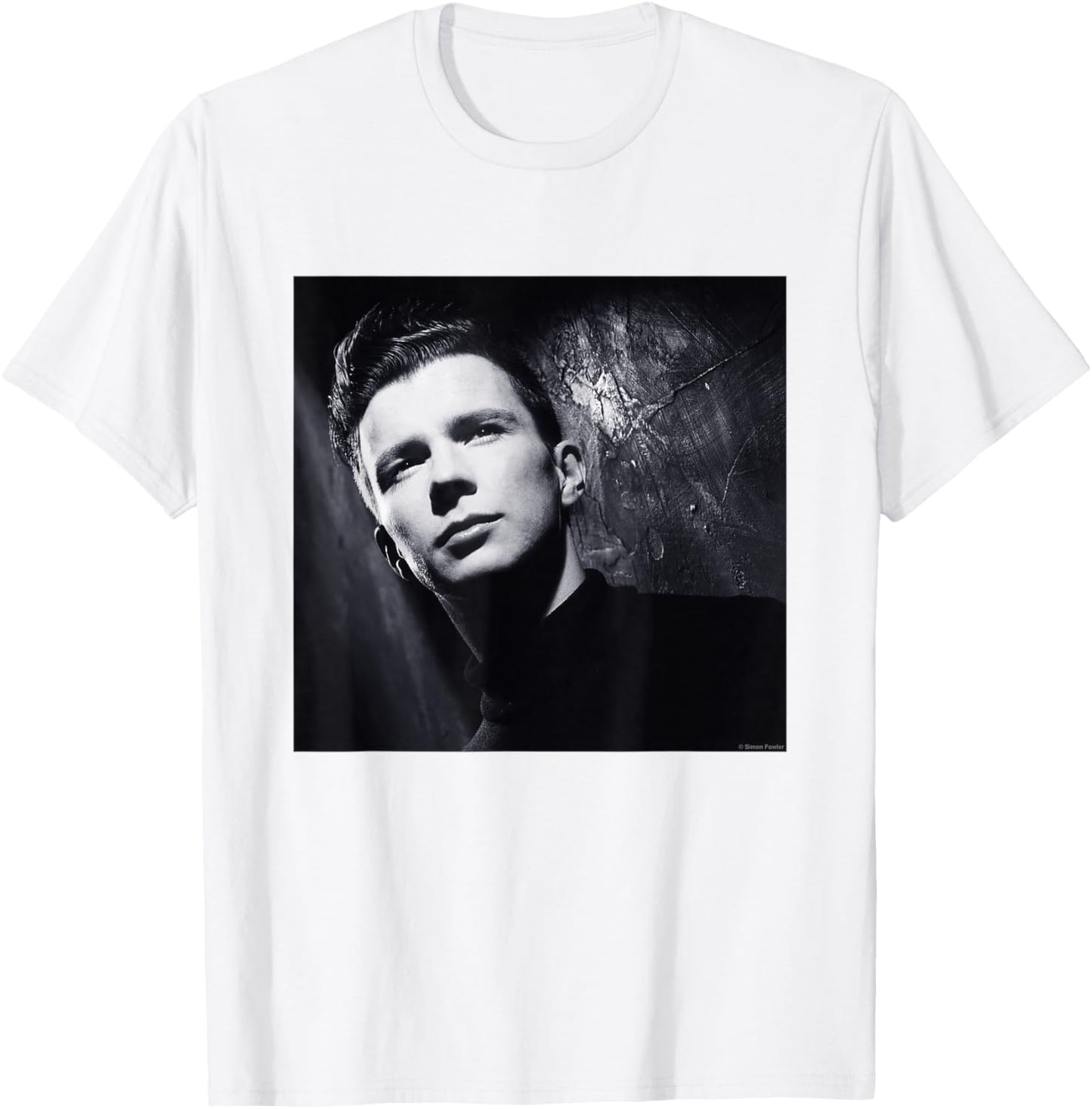 Rick Astley Portrait By Simon Fowler T-Shirt - T-Shirt | White