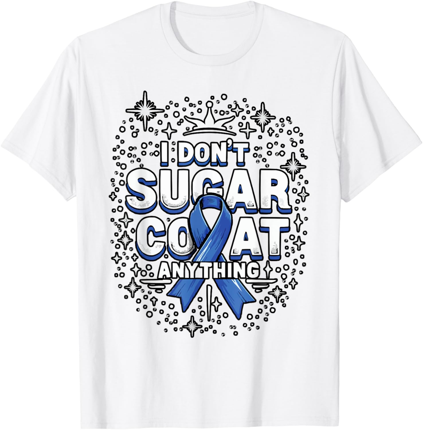 Type 1 Diabetes Awareness Insulin Pancreas Diabetic T1D T-Shirt - T-Shirt | White