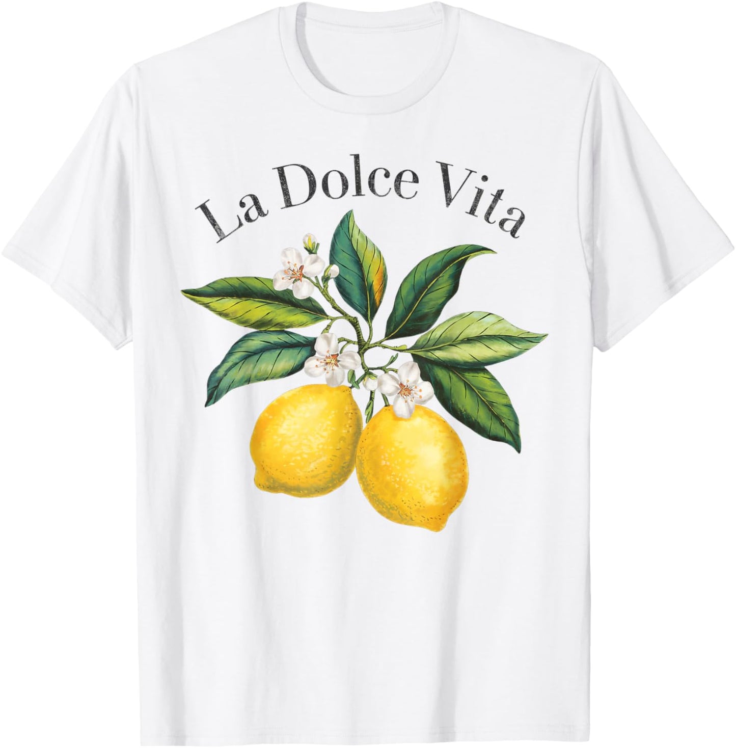 La Dolce Vita Lemon Italian Summer Limoncello Amalfi Coast T-Shirt - T-Shirt | White
