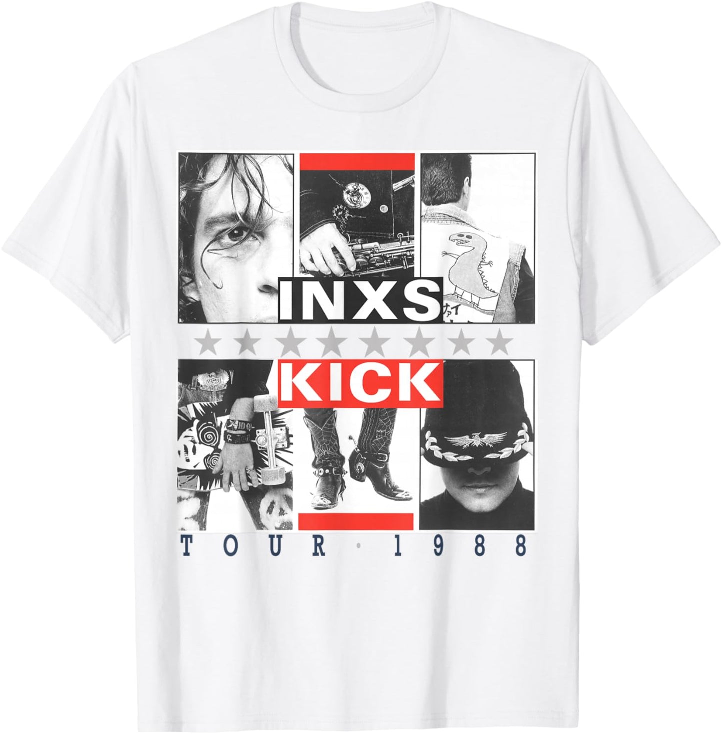 INXS – Kick Inner Cover T-Shirt - T-Shirt | White