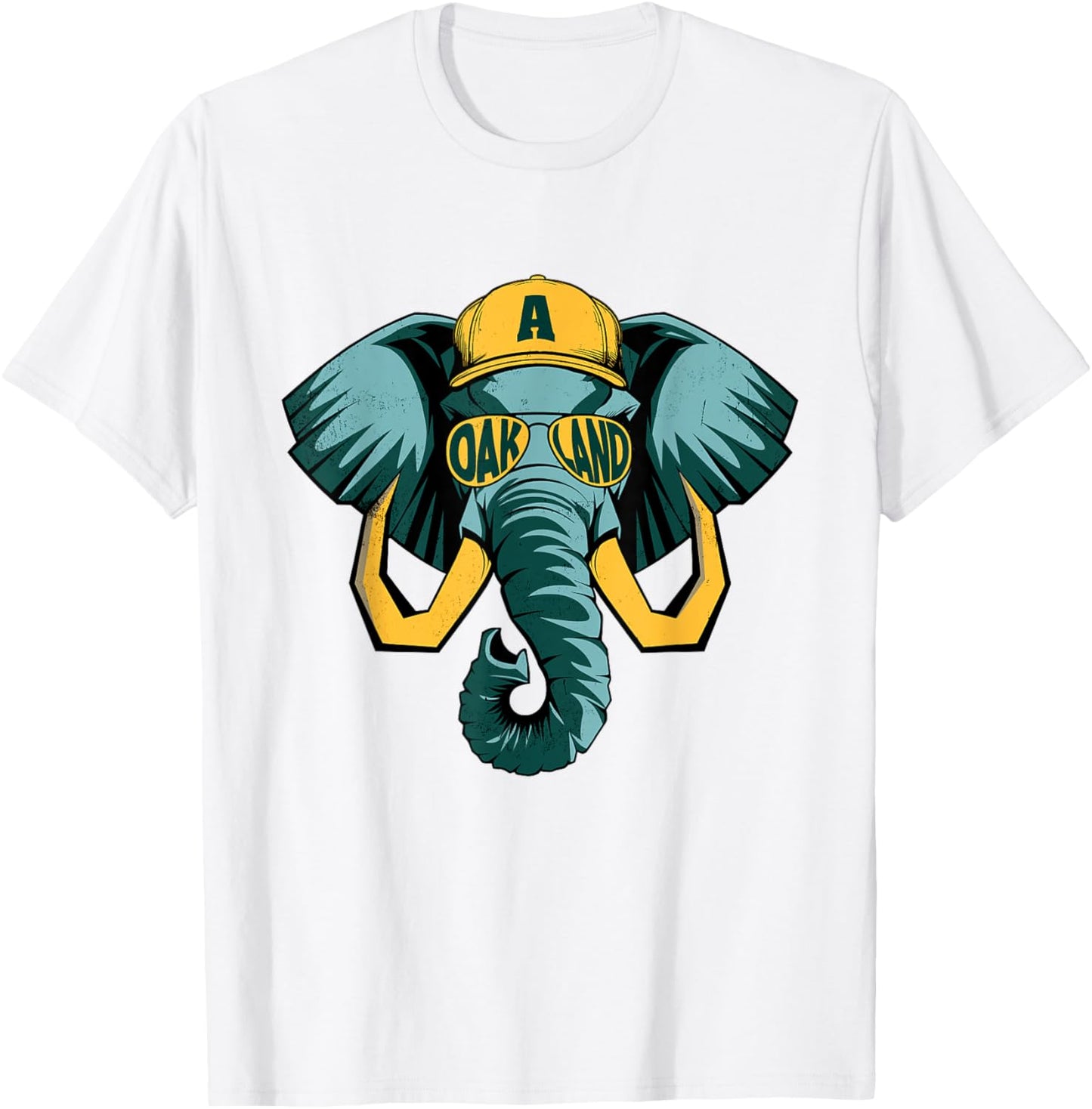 Graphic Oakland Game Day Classic Oakland Spirit Evergreen T-Shirt - T-Shirt | White