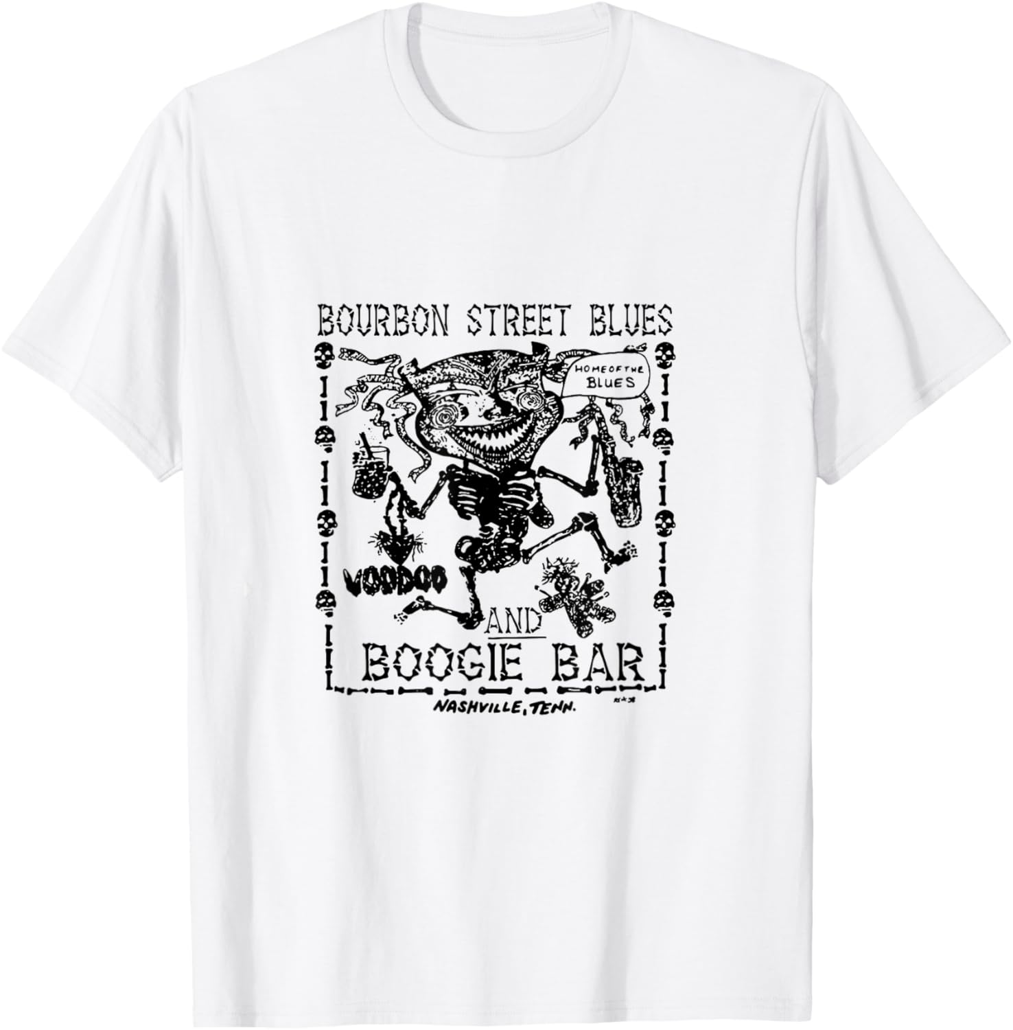 Voodoo Man Logo (Black) T-Shirt - T-Shirt | White
