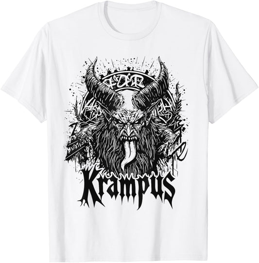 Kramperl Perchten Santa's Helper Christmas Demon Krampus T-Shirt - T-Shirt | White