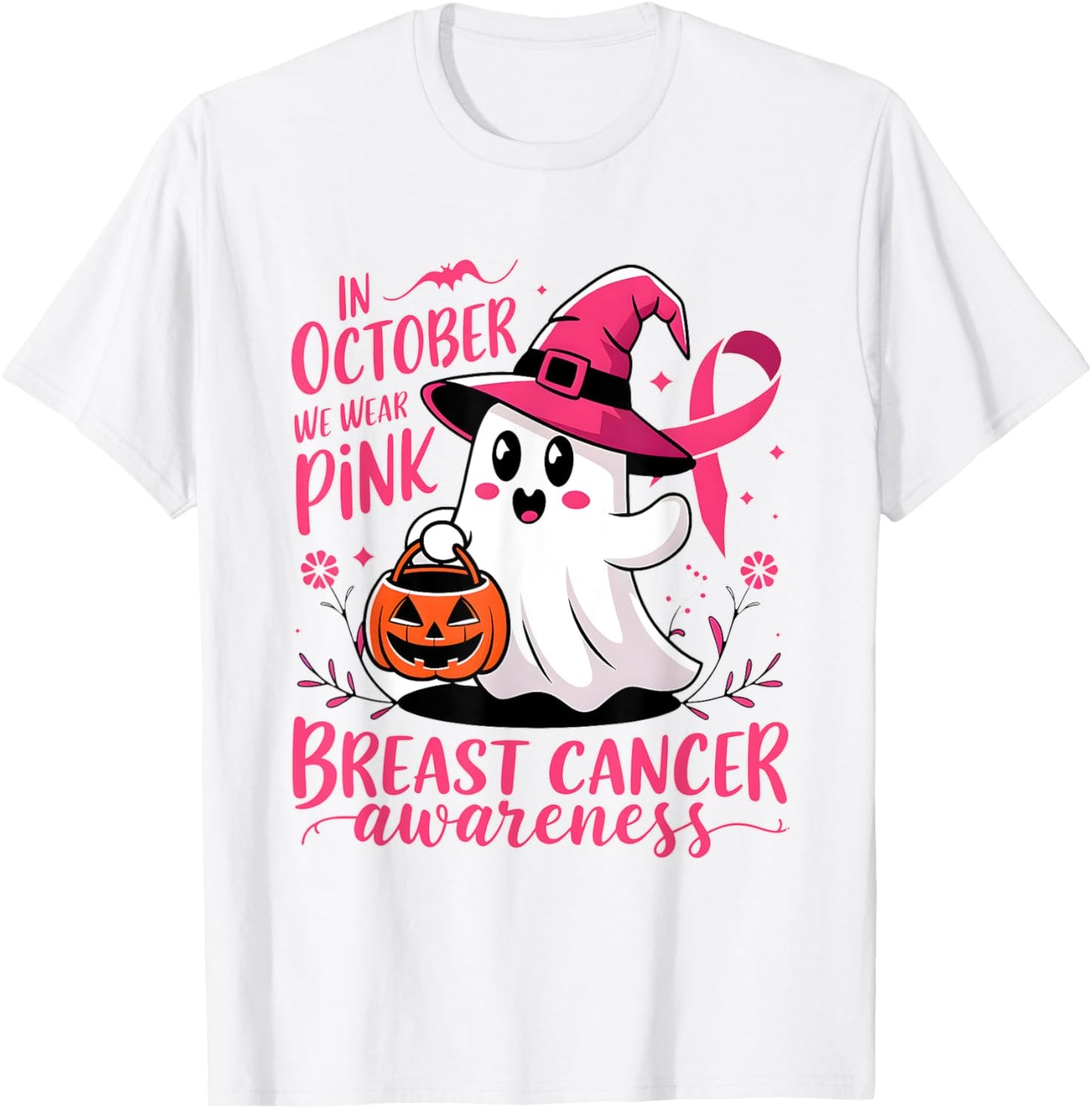 Breast Cancer Awareness Month In October We Wear Pink 2024 T-Shirt - T-Shirt | White
