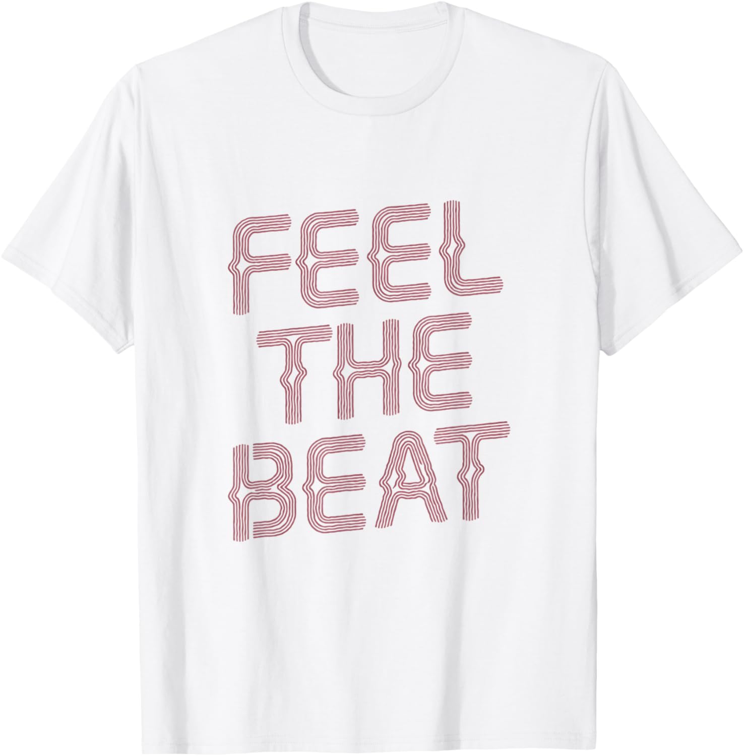 Feel The Beat Music Lover T-Shirt - T-Shirt | White