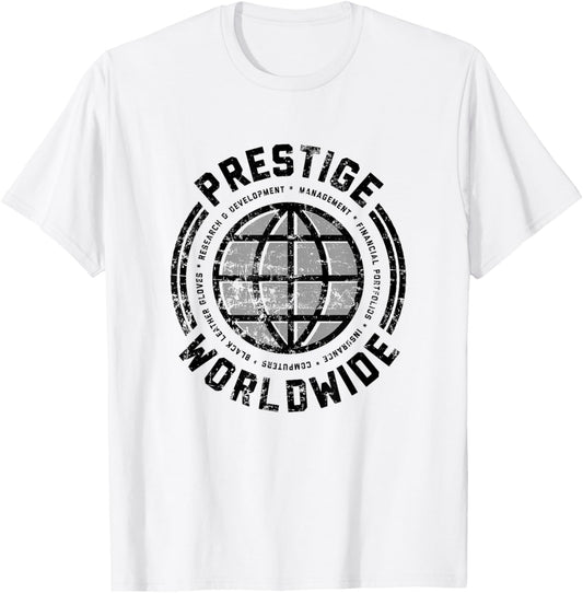 Prestige Worldwide Movie Pop Culture 1990s 2000s 2010s T-Shirt - T-Shirt | White