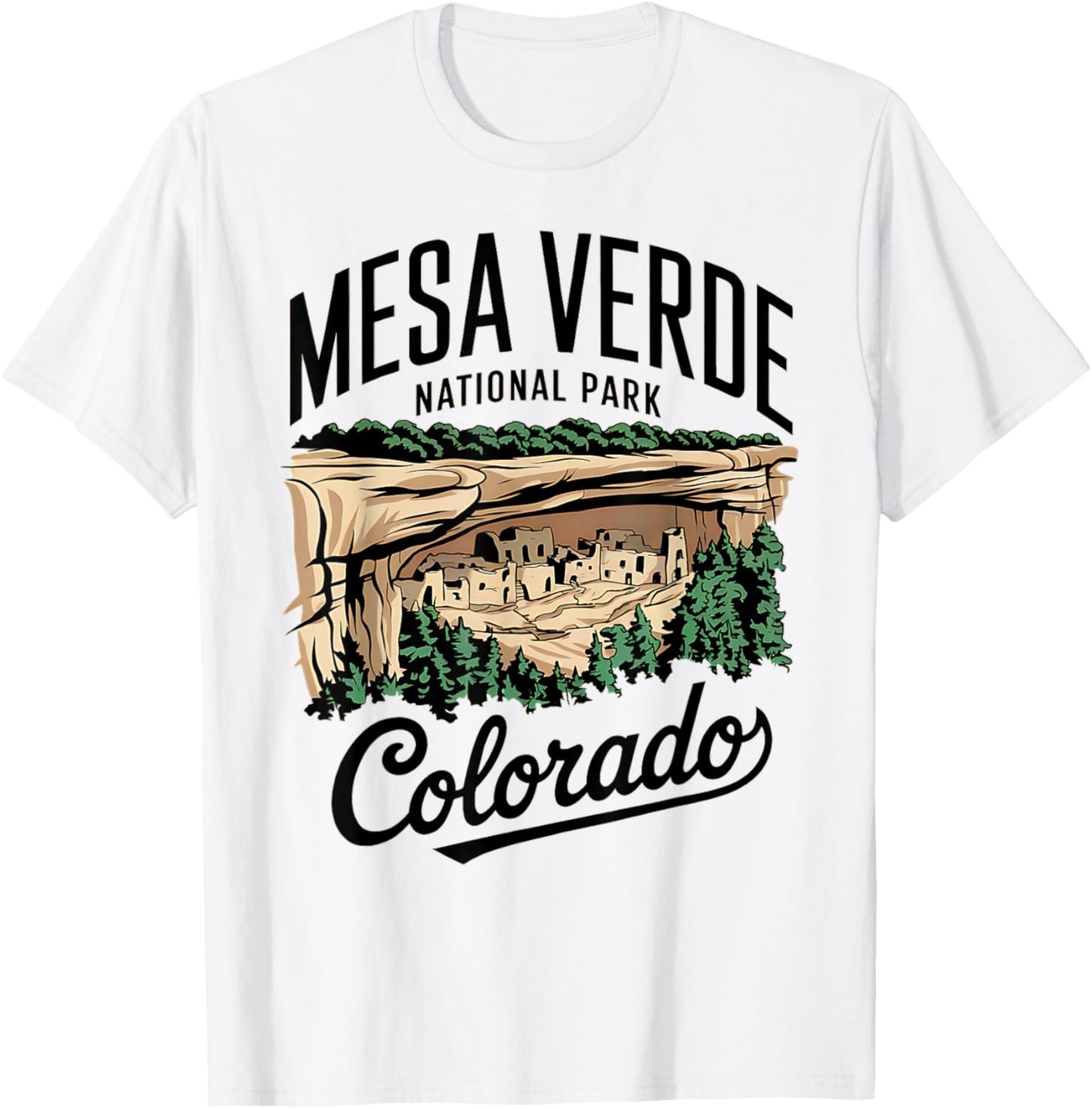 Explore Mesa Verde National Park Colorado T-Shirt - T-Shirt | White