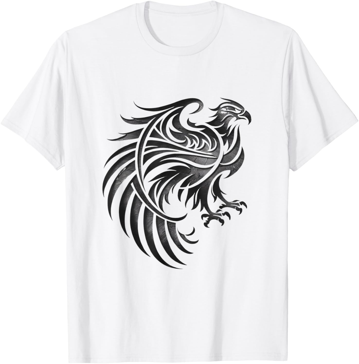 Tribal Phoenix Tattoo T-Shirt - T-Shirt | White