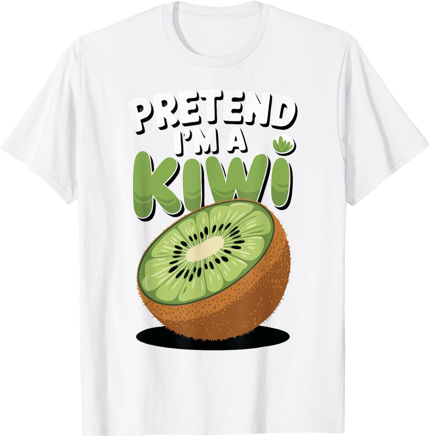 Pretend I'm A Kiwi T-Shirt - T-Shirt | White
