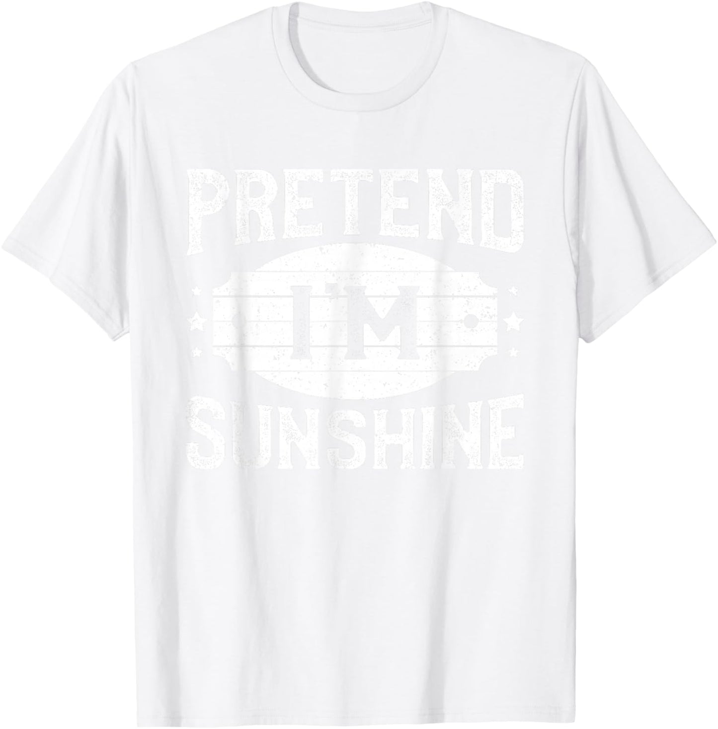 Pretend I'm Sunshine Matching Costume Lazy Halloween Party T-Shirt - T-Shirt | White
