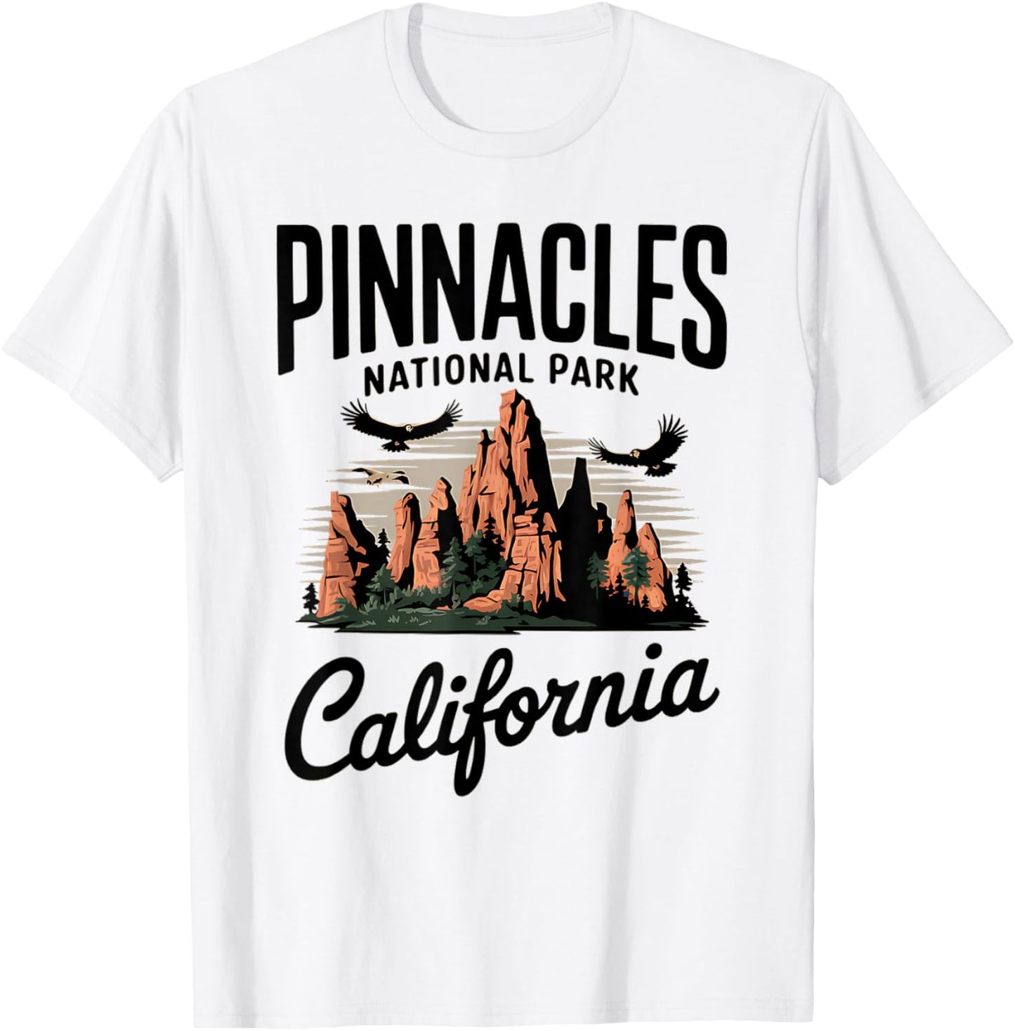 Pinnacles National Park California Adventure T-Shirt - T-Shirt | White
