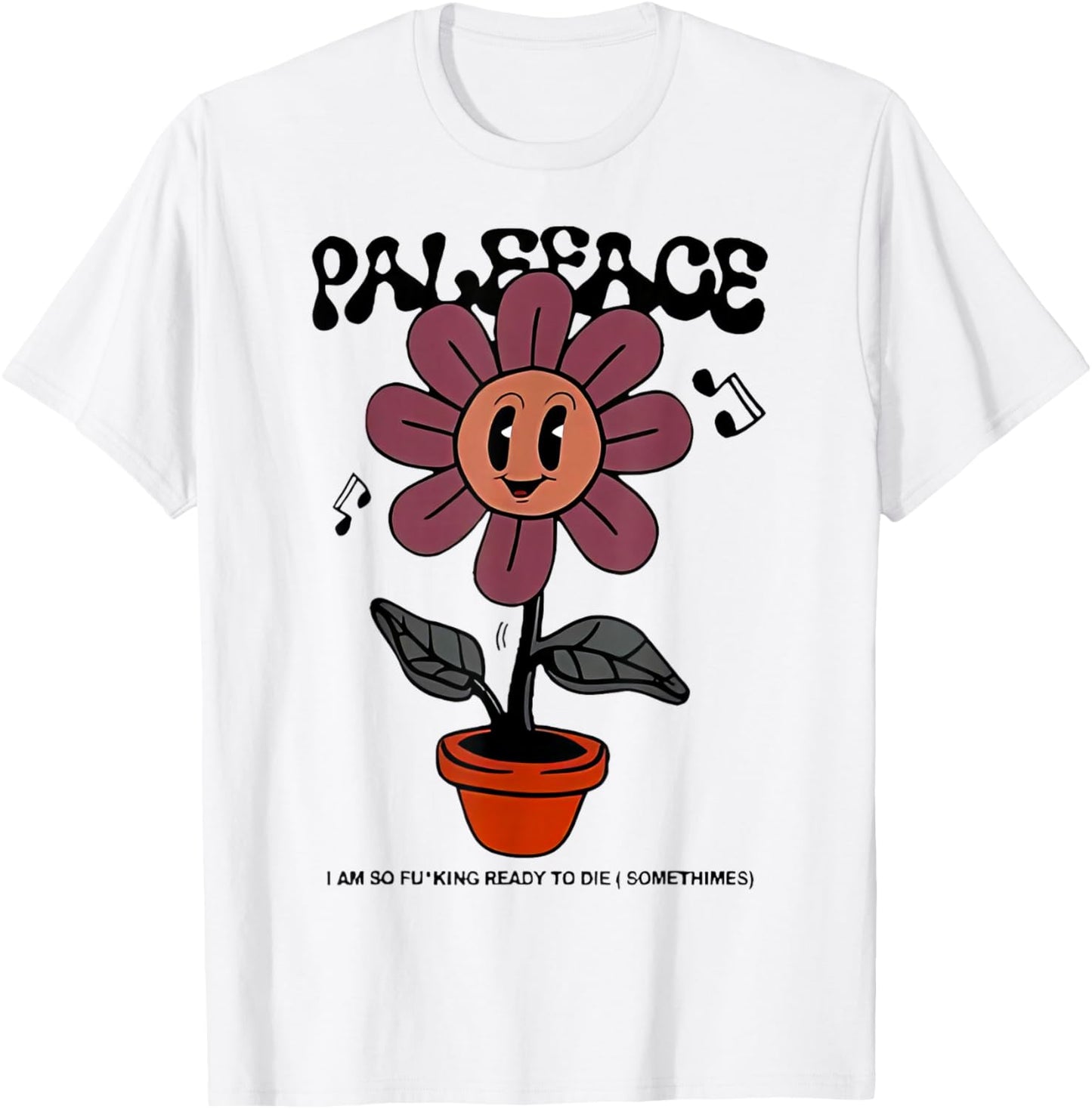 Top Paleface Swiss Flower Tour T-Shirt - T-Shirt | White