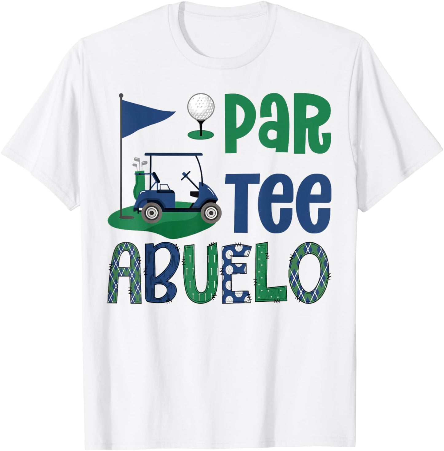 Par- Abuelo Golf Lover Birthday Party Family Matching T-Shirt - T-Shirt | White