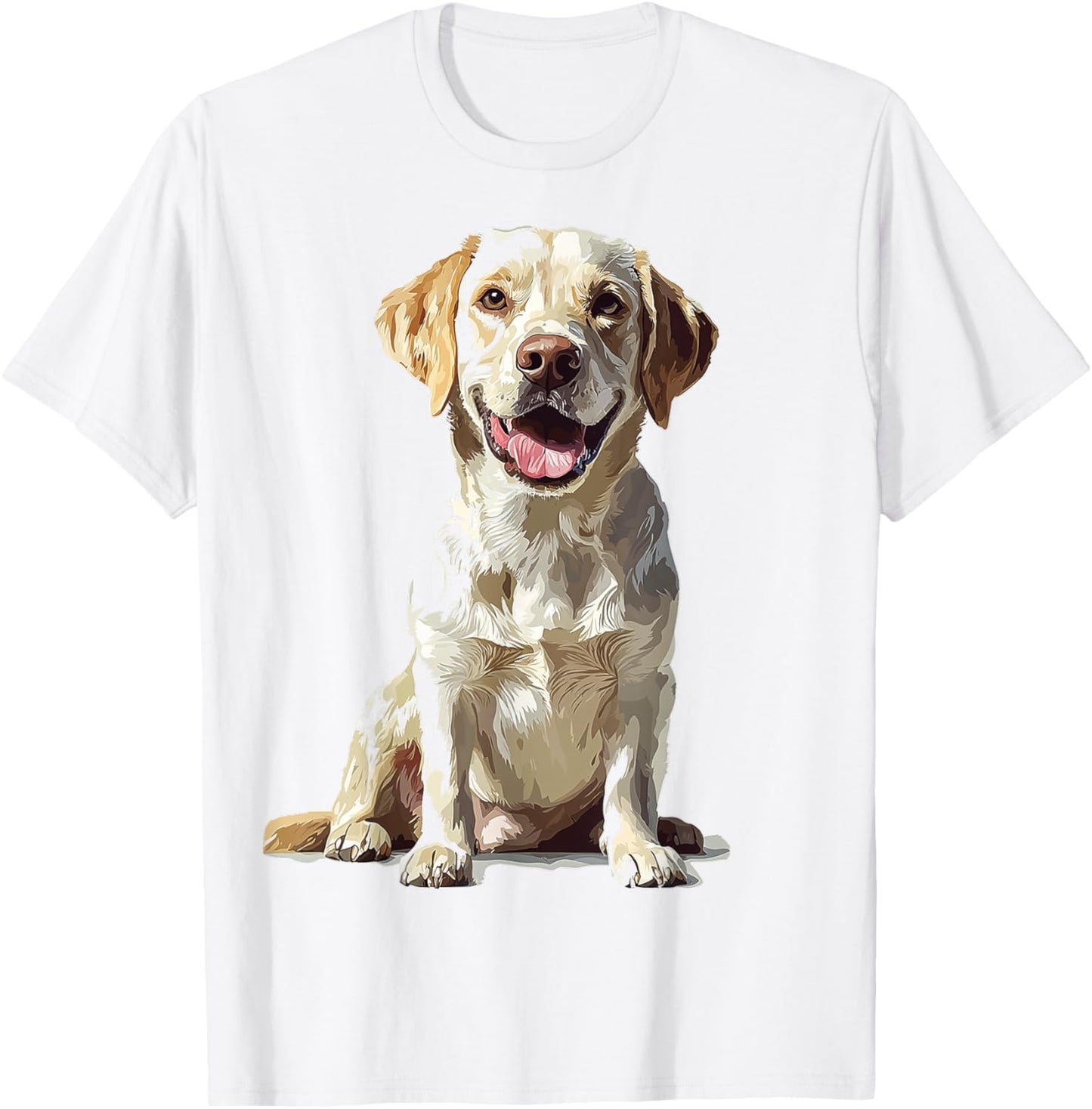 Labrador Retriever Dog Graphic Pet Art Labrador Retriever T-Shirt - T-Shirt | White