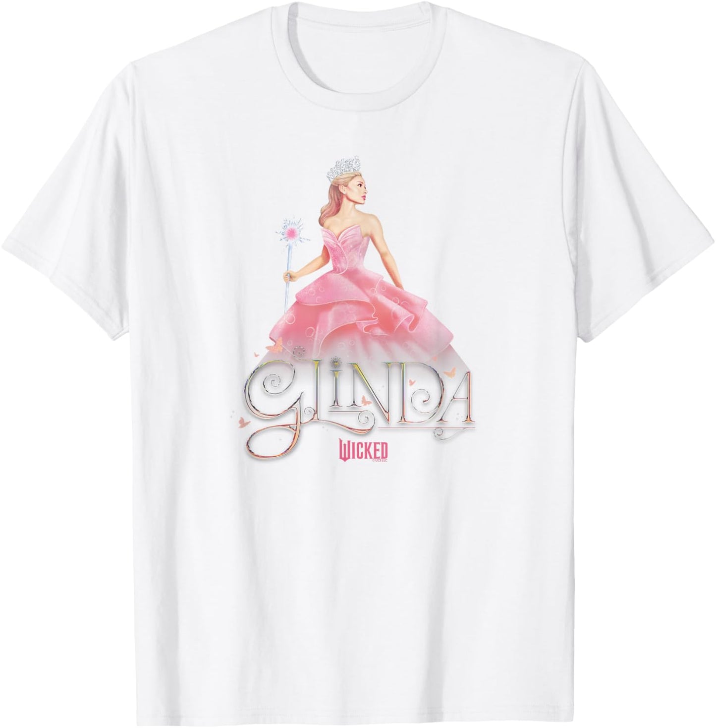Wicked Glinda Elegant Pose T-Shirt - T-Shirt | White