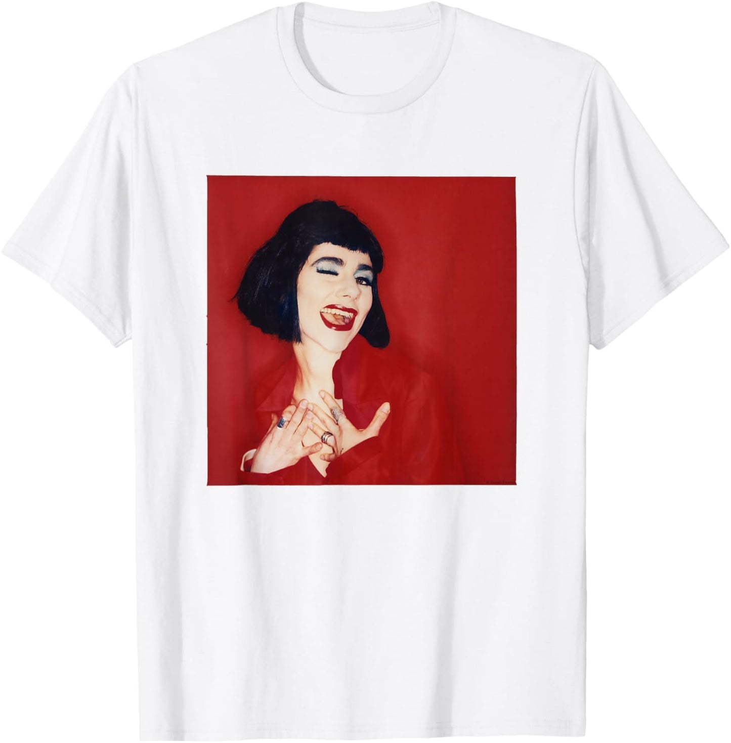 PJ Harvey Red Photo Shoot 1995 By Simon Fowler T-Shirt - T-Shirt | White
