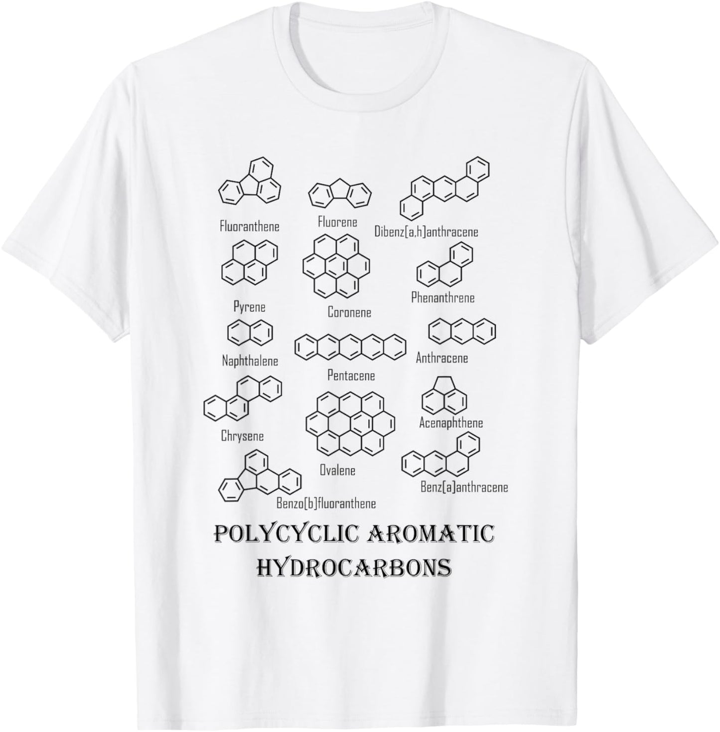 Polycyclic Aromatic Hydrocarbons PAH T-Shirt - T-Shirt | White