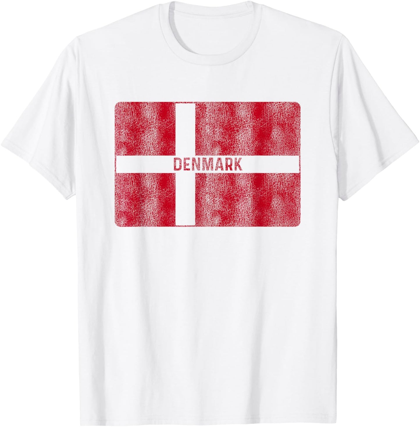 Vintage Denmark Flag Danish Souvenir Women and Kids T-Shirt - T-Shirt | White