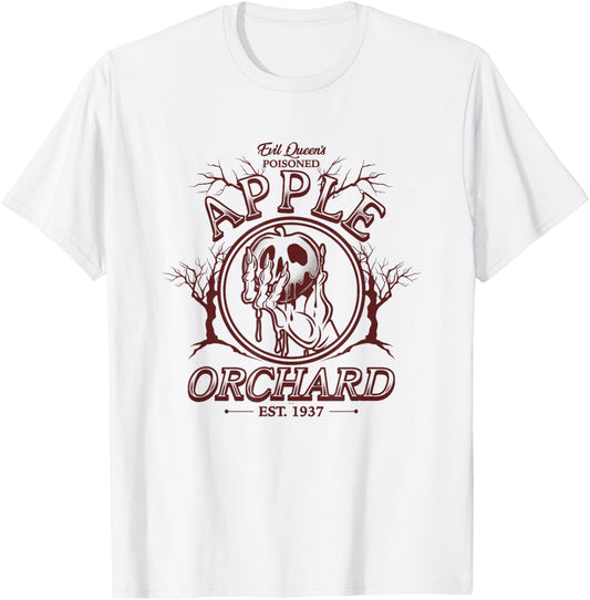 Disney Villains Evil Queen's Apple Orchard Vintage Poster T-Shirt - T-Shirt | White