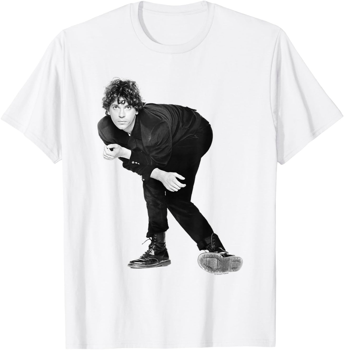 INXS Singer Michael Hutchence by Simon Fowler T-Shirt - T-Shirt | White