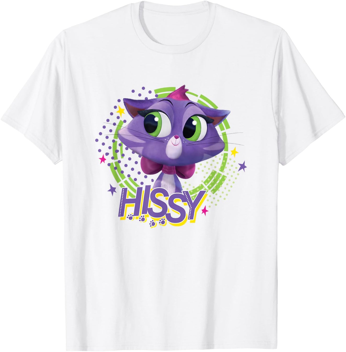 Disney Puppy Dog Pals Cute Happy Hissy Cat Chest portrait T-Shirt - T-Shirt | White