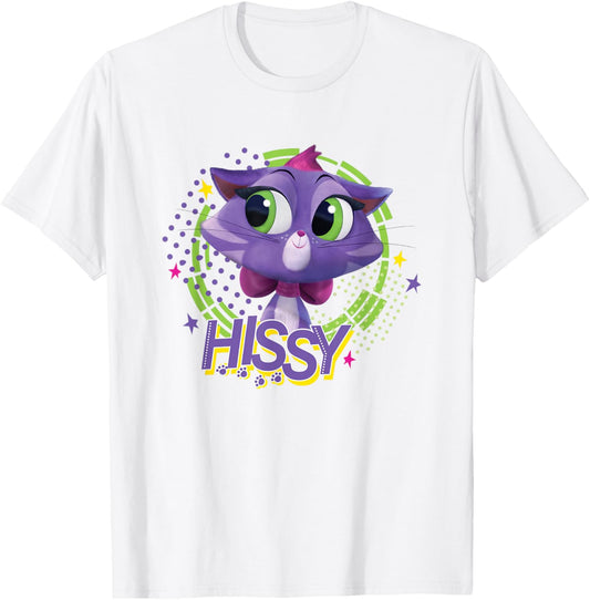 Disney Puppy Dog Pals Cute Happy Hissy Cat Chest portrait T-Shirt - T-Shirt | White
