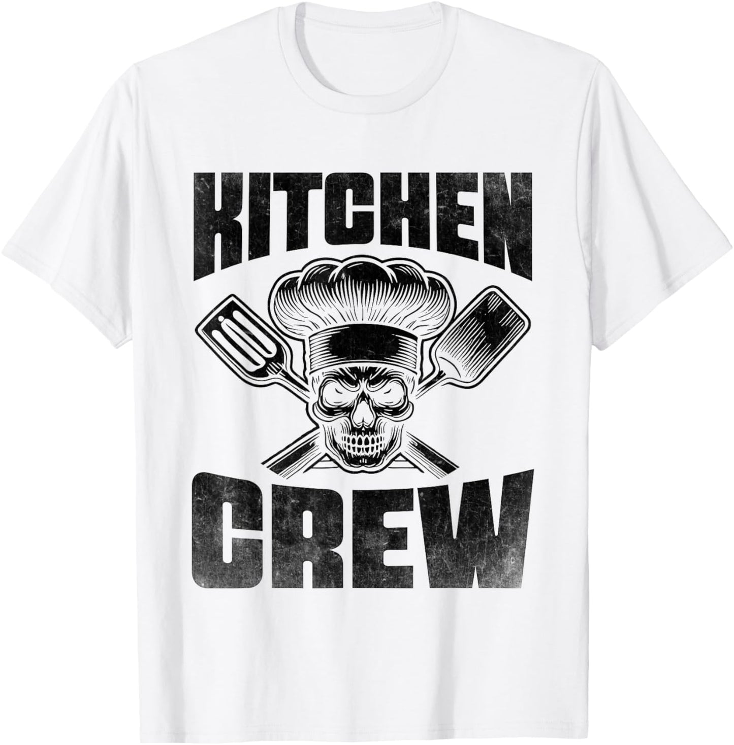 Kitchen Crew Chef Cook Cooking Food Dishes Cooks T-Shirt - T-Shirt | White