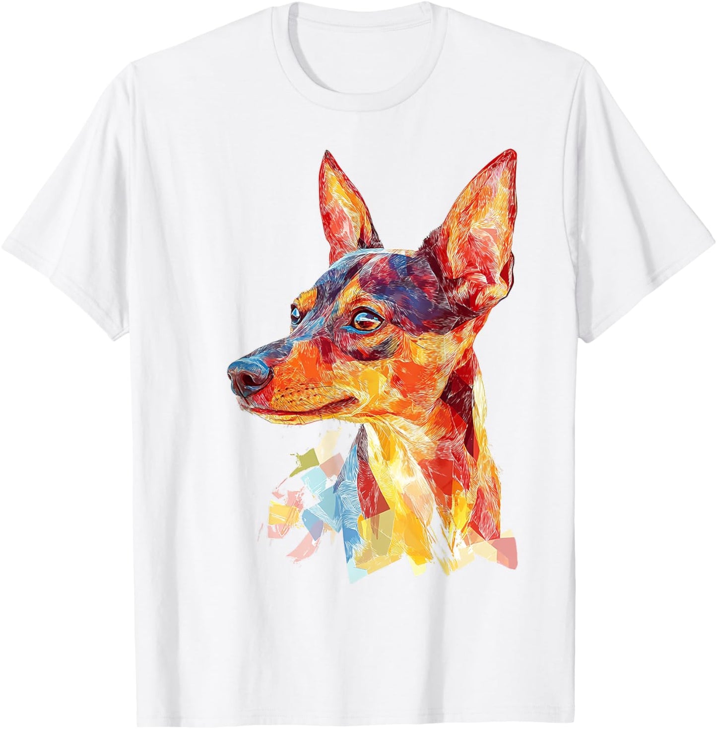 Miniature Pinscher Dog Pet Colorful Miniature Pinscher Women Kids T-Shirt - T-Shirt | White