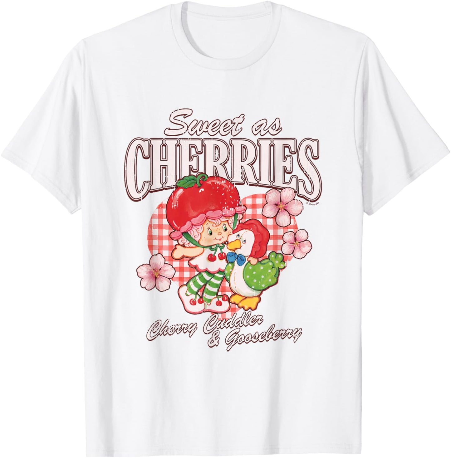 Strawberry Shortcake Sweet As Cherries Cherry & Gooseberry T-Shirt - T-Shirt | White
