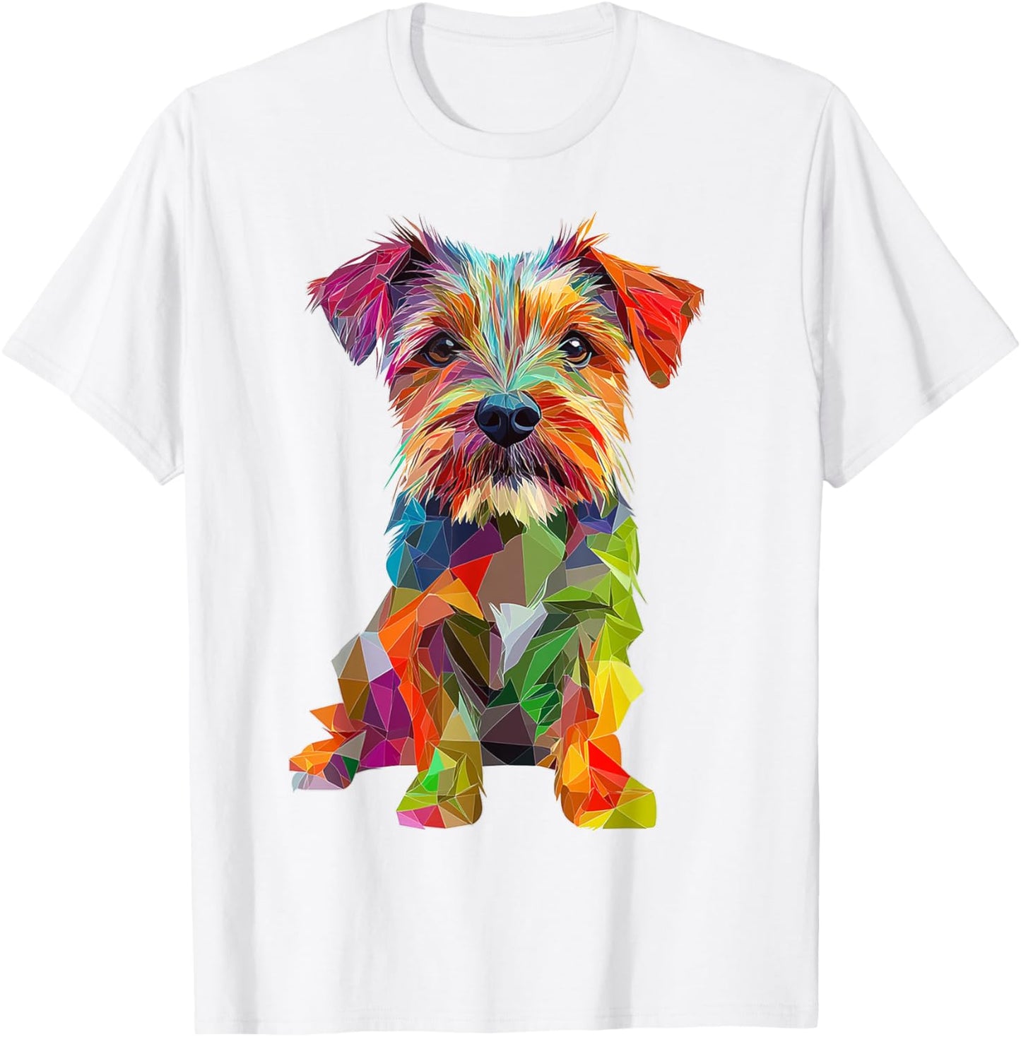 Norfolk Terrier Dog Pet Artwork Colorful Norfolk Terrier Men Women Kids T-Shirt - T-Shirt | White