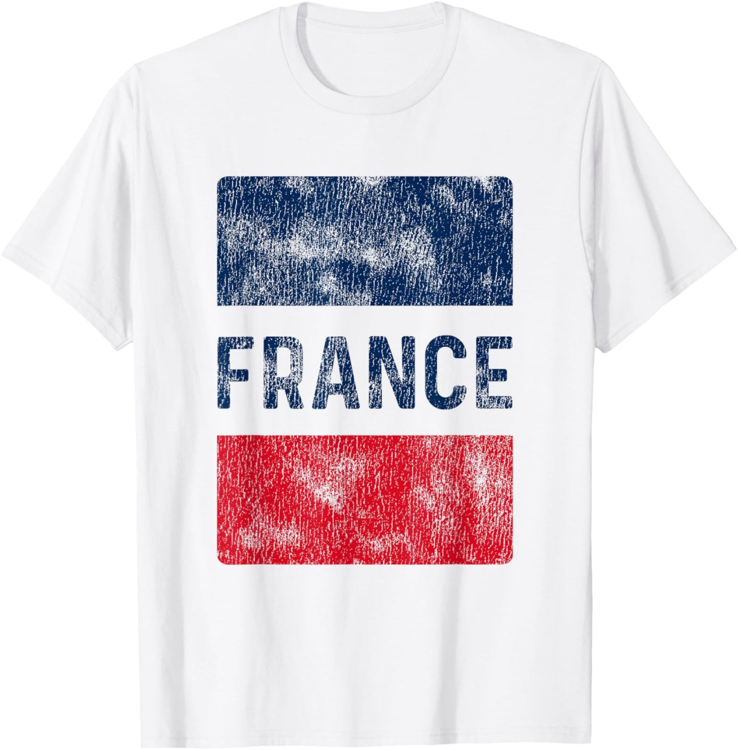 Vintage France Flag French Souvenir Men Women Kids T-Shirt - T-Shirt | White