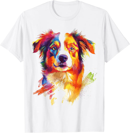 Nova Scotia Duck Tolling Retriever Dog Motif Pet Colorful Men Women Kids T-Shirt - T-Shirt | White