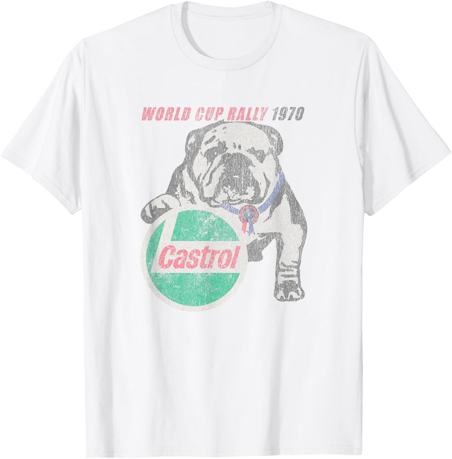 Castrol Vintage Logo - Men's Adults White Small Classic Fit Short Sleeve T-Shirt - T-Shirt | White
