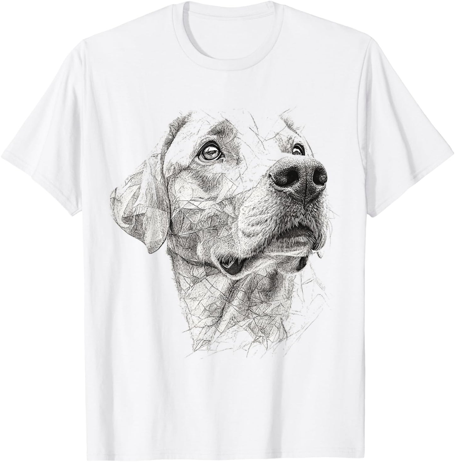 Labrador Retriever Dog Motif Pet Art Labrador Retriever T-Shirt - T-Shirt | White